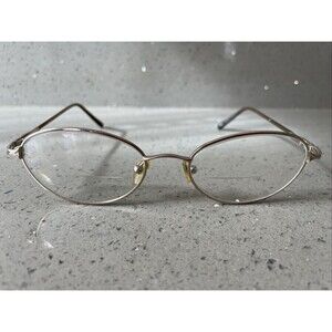 WM 5055 BR Brown Eyeglasses Frames ONLY Oval Full Rim 53-18-135 1537 gold